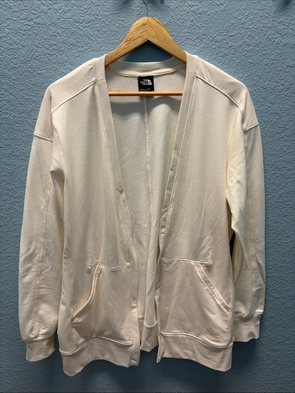 The North Face Cream Open-Front Cardigan